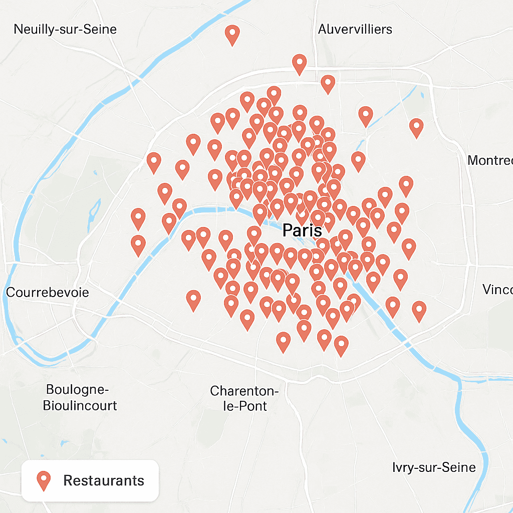 Scraping Bars & Restaurants Paris + 92/93/94/95 (Google Maps & Uber Eats)